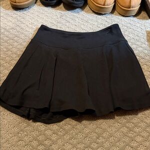 Black Pleated Skort